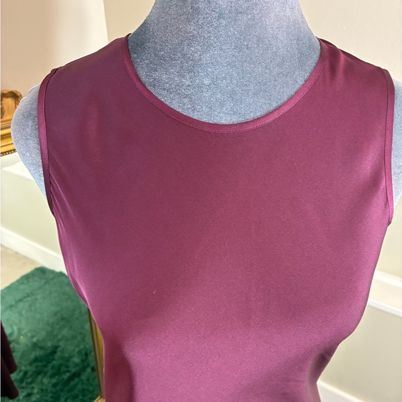 Quince Washable Stretch Silk Tank Midi Dress in Wine Tasting Size XS - Picture 4 of 13